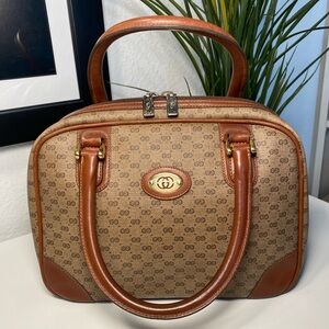 Vintage GUCCI Micro GG Supreme Handbag 1980’s Era